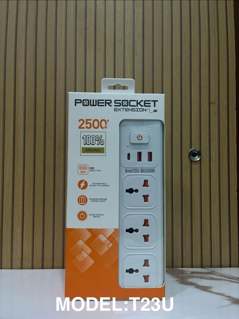 Power Socket Extension T23U USB